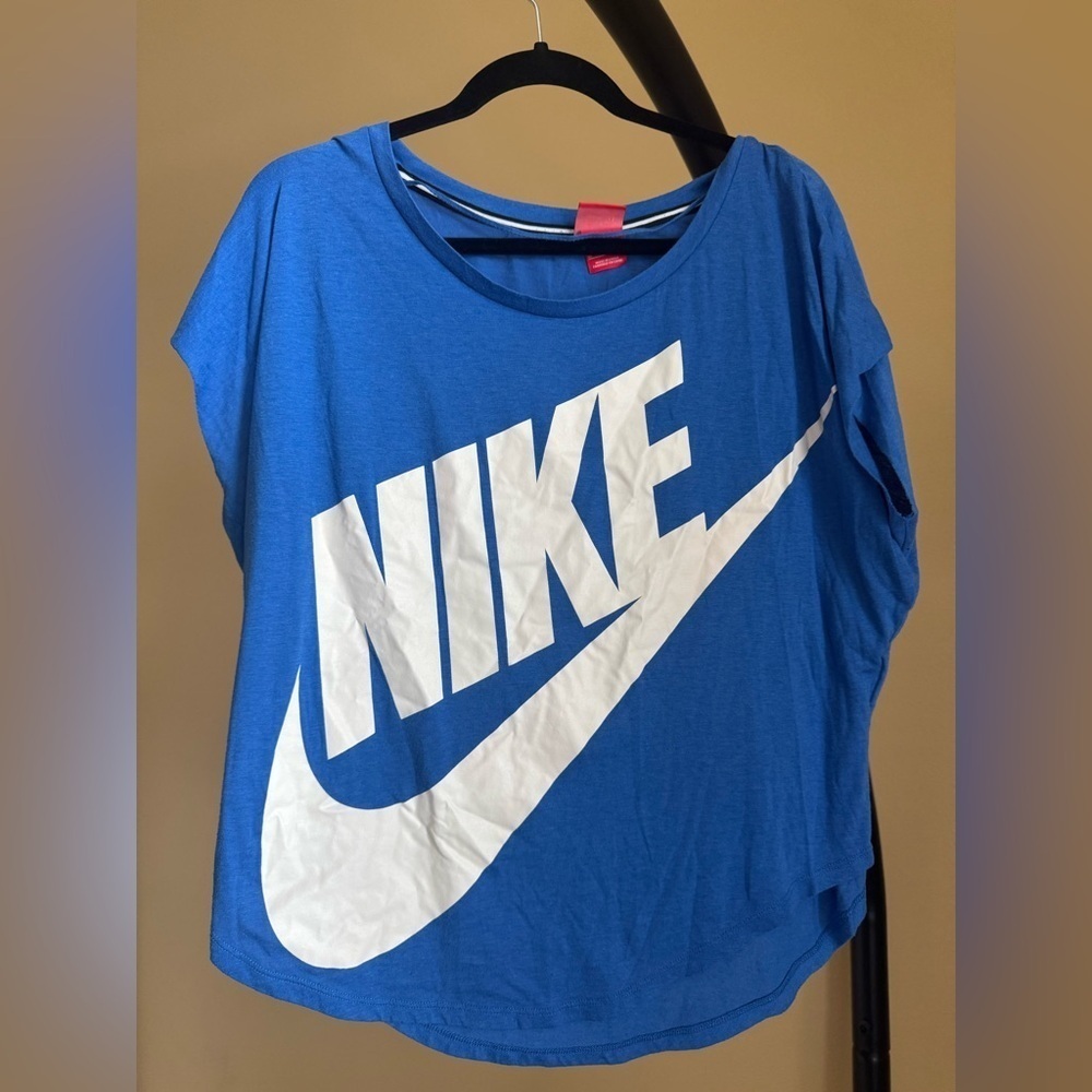 Nike Blue Graphic Muscle Tee Shirt